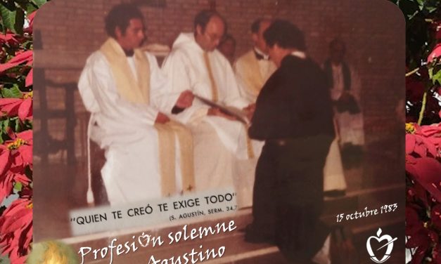 42º Aniversario Profesión solemne como Agustino. Fray José Luis Miguel González.