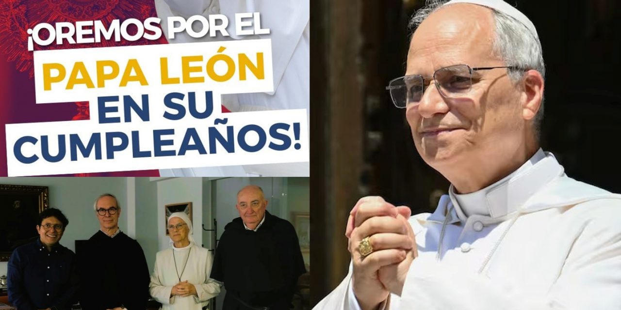 El papa León XVI cumple 70 años el 14 de septiembre de 2025. Felicidades con regalito.