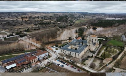 El desbordamiento del río Duero a su paso por La Vid y Aranda de Duero deja imágenes espectaculares.