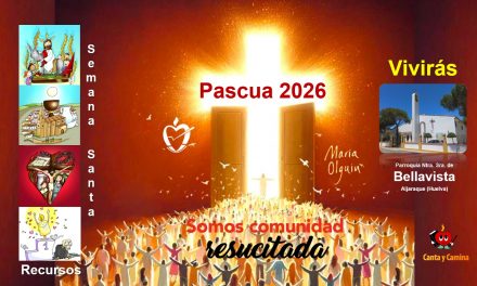 Somos Comunidad resucitada. Semana Santa y Pascua 2026 en Bellavista, Huelva. Recursos.