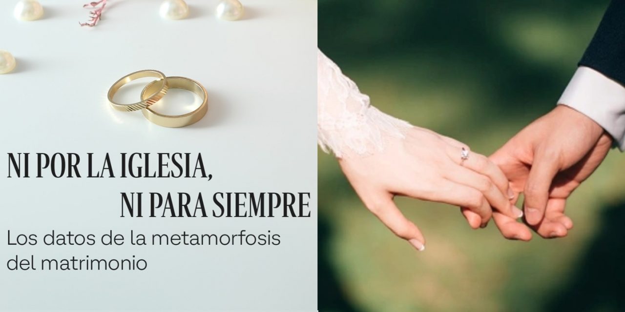 La crisis del matrimonio en España: «La gente se casa más tarde, menos y se rompe más».