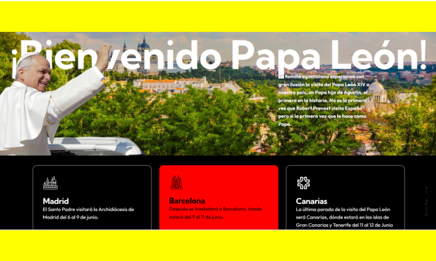 Papa León XIV visita España. La familia agustiniana camina unida. Agustinosconelpapa.es