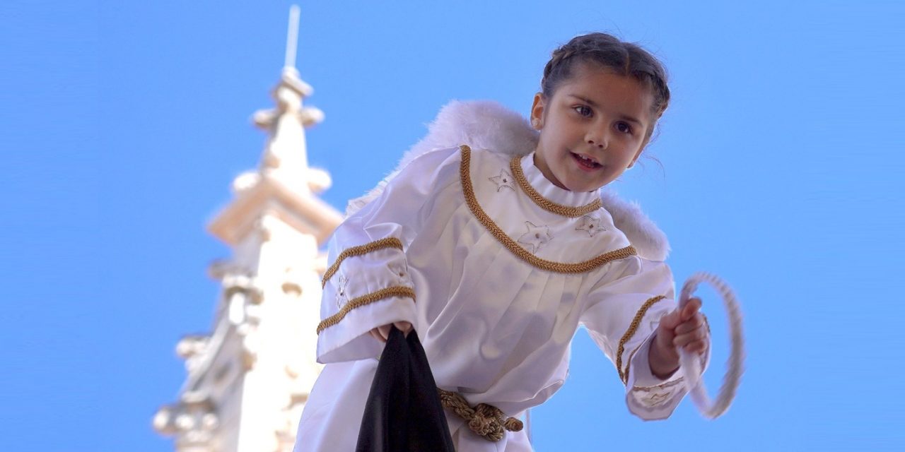 Bajada del Ángel en Aranda de Duero, Burgos, en el Domingo de Pascua de Resurrección.