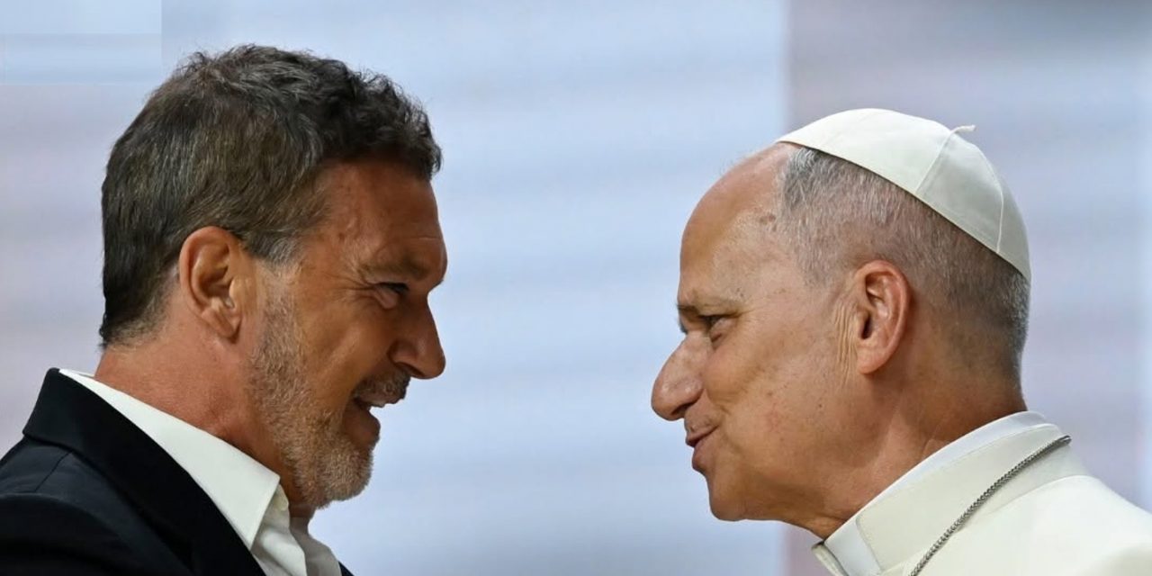 El emotivo discurso de Banderas ante el Papa: «Confieso haber sido víctima del hechizo de Dios».